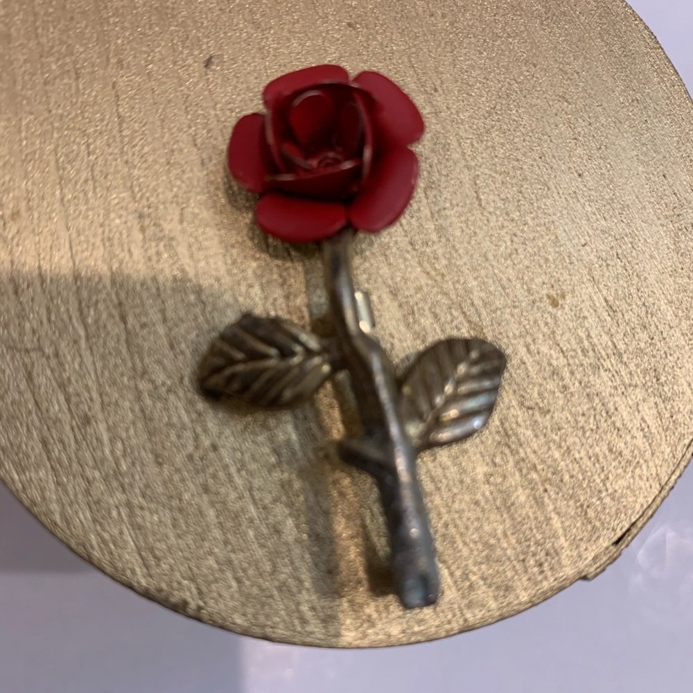 Vintage Enchanted Rose Pin. - Picture 5 of 7